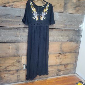 Dex Embroidered Maxi dress